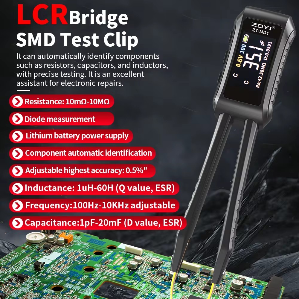 Smd Tweezer Set - ZOYI MD1 умный пинцет LCR SMD