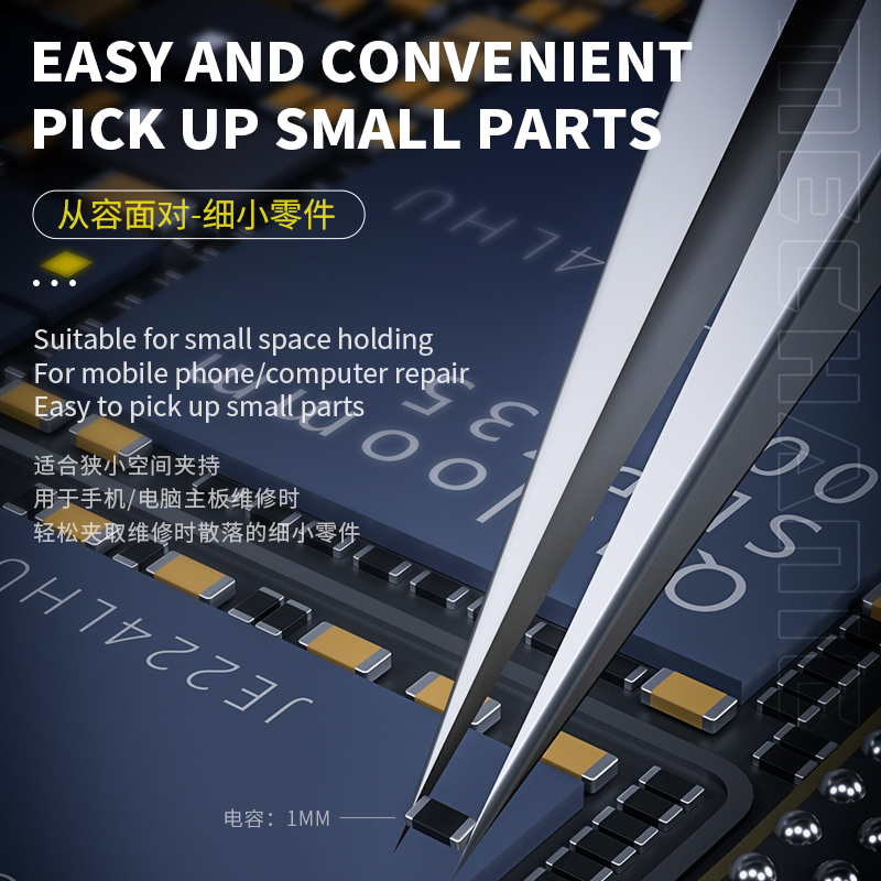Mechanic KA-11 3D прецизионные – обзор и цена Smd Tweezer Set