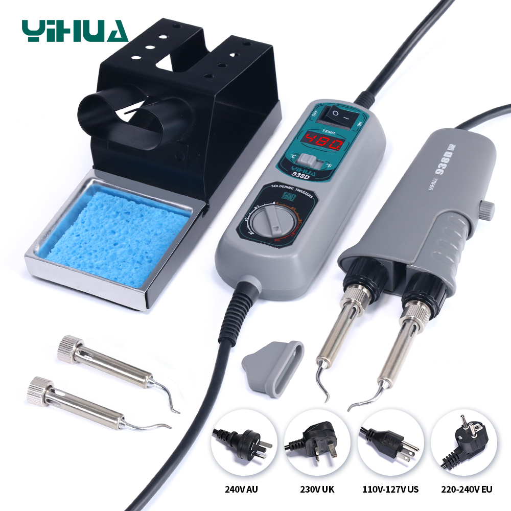 YIHUA 938D портативный пинцет  – обзор и цена Smd Tweezer Set
