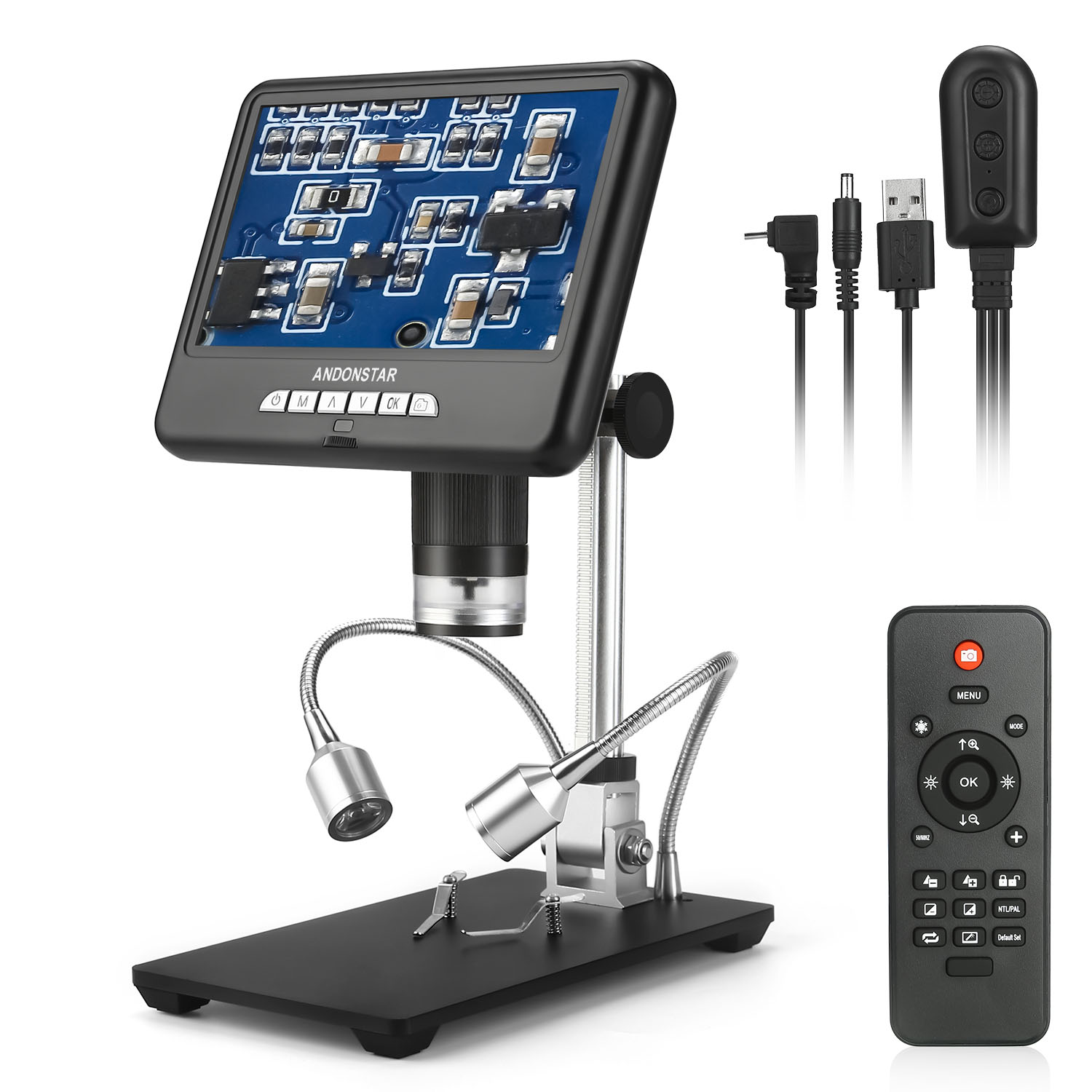 Andonstar AD407 HDMI паяльный  – обзор и цена Electronics Repair Microscope