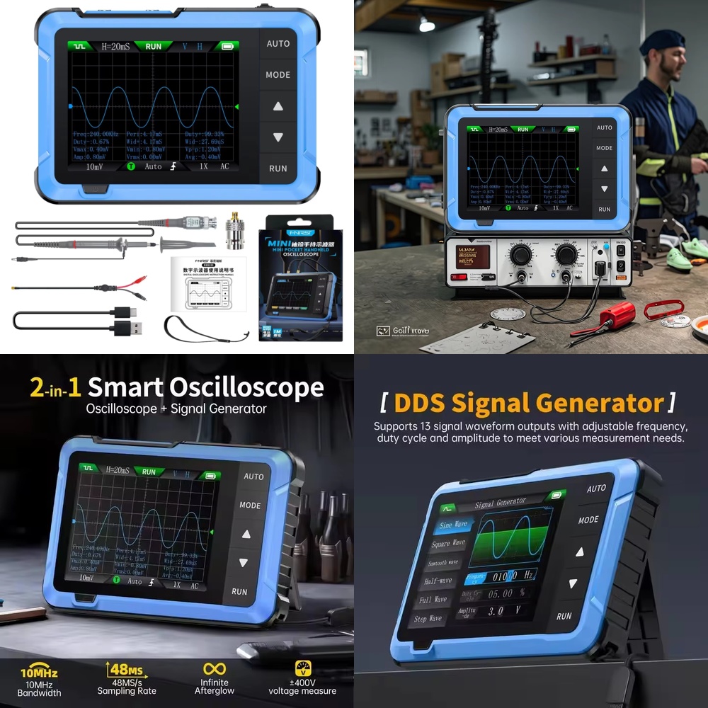 Портативный цифровой осциллогр – обзор и цена Electronics Repairing