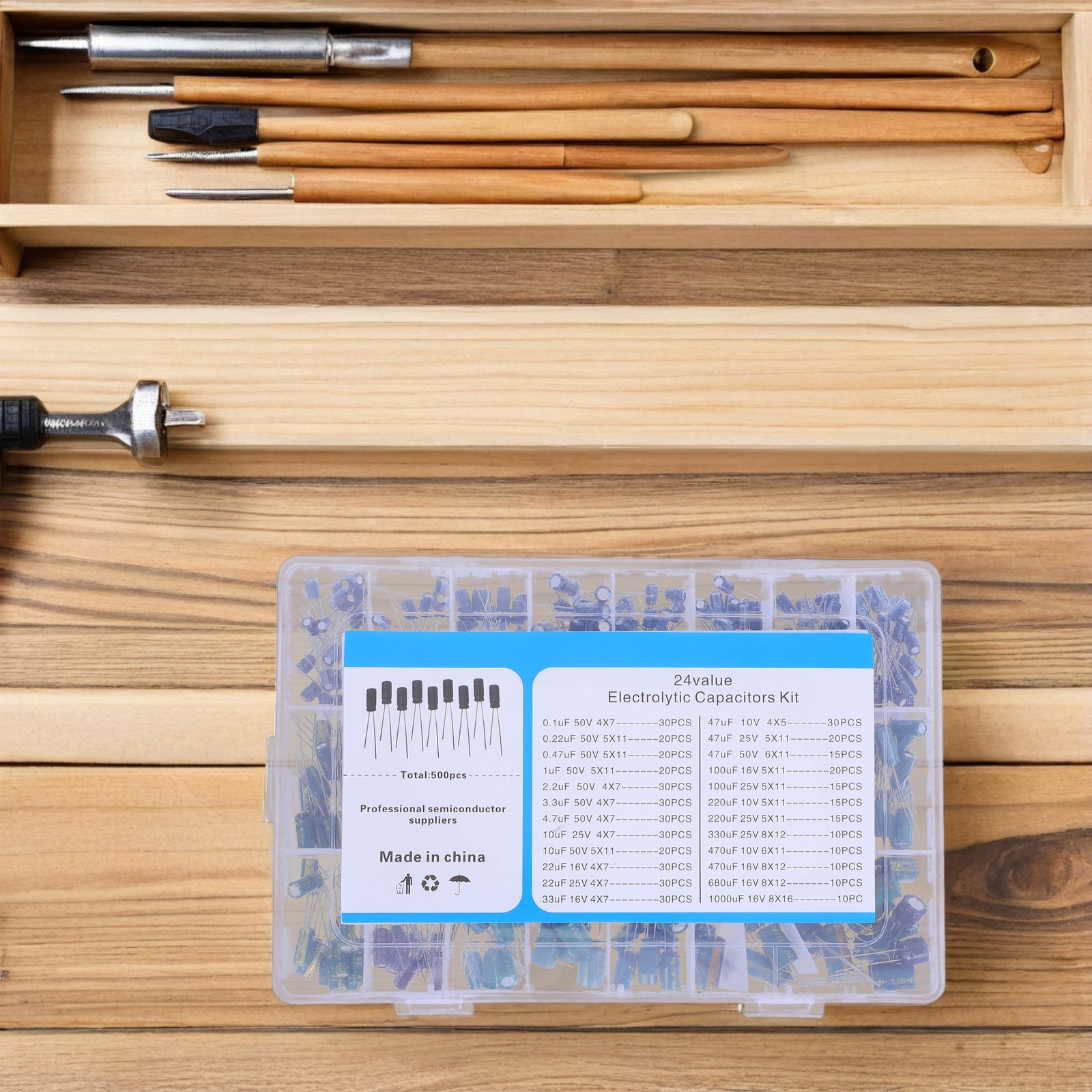 Набор из 500 алюминиевых элект – обзор и цена Electronics Repairing
