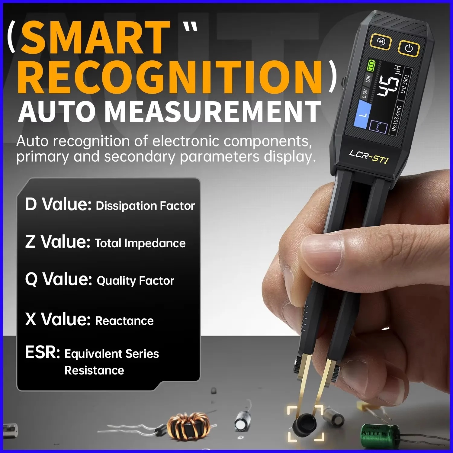 Измеритель LCR FNIRSI LCR-ST1: – обзор и цена Smd Tweezer Set