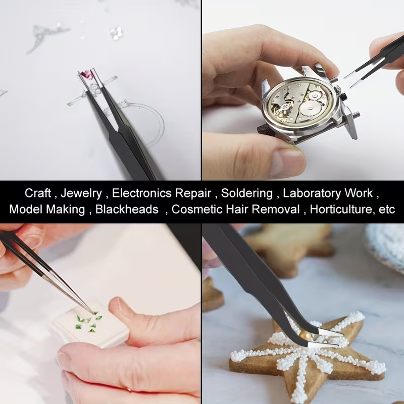 Набор из 4-х прецизионных анти – обзор и цена Smd Tweezer Set